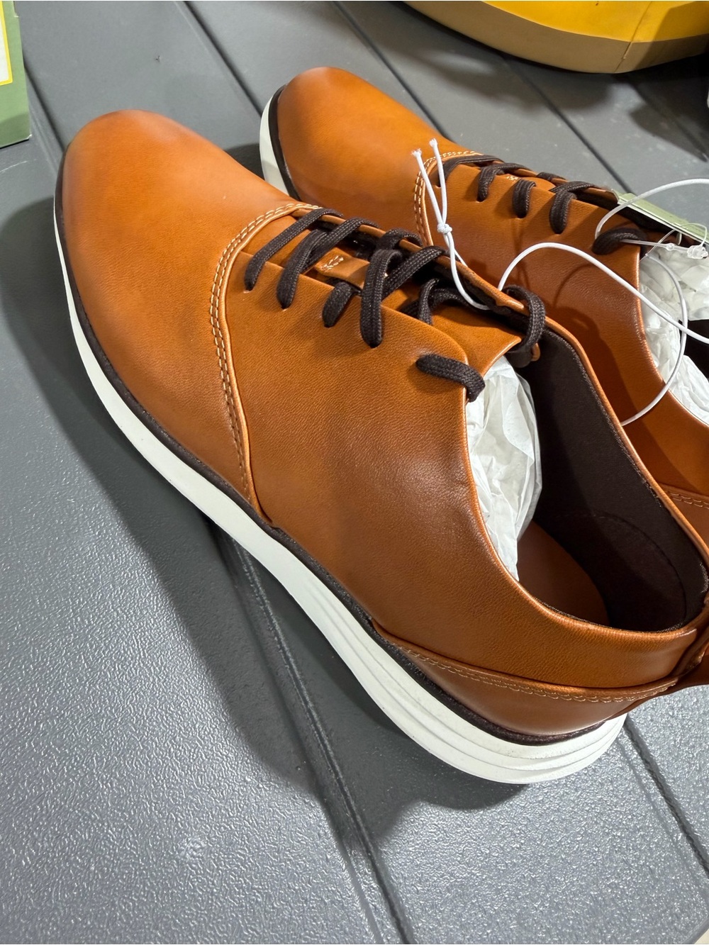 Goodfellow & Co Tan Leather Derby Sneakers